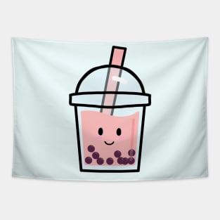 Boba tea kawaii Tapestry