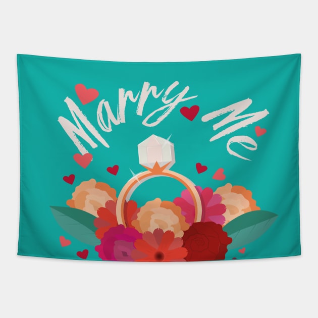 Marry me Tapestry by HarlinDesign