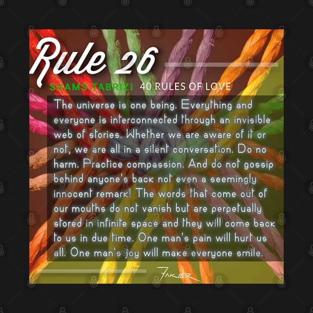 40 RULES OF LOVE - 26 by Fitra Design