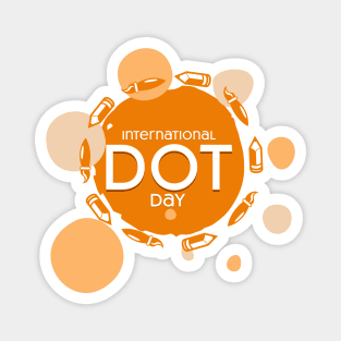 International Dot Day Orange Pencils Magnet