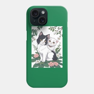 Enchanting Feline Duo Phone Case