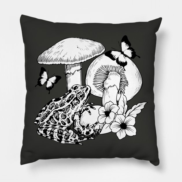 Goblincore Pillow by valentinahramov