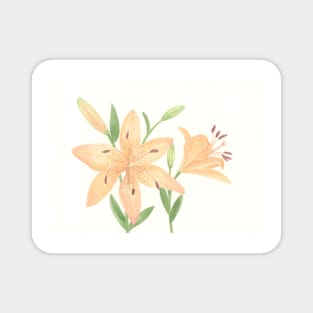 Orange Lilies Magnet