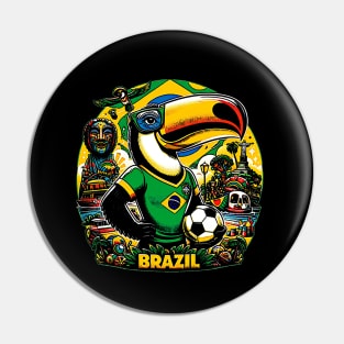 Brazil Toucan Psychedelic Pin