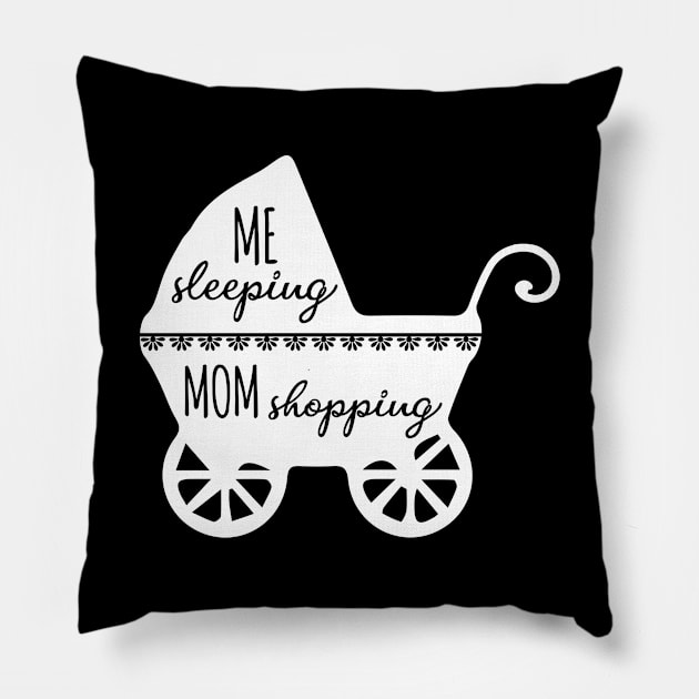 BABY SLEEPING MOM SHOPPING Pillow by HAIFAHARIS