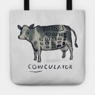 cowculator cow shirt Tote