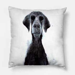 Ghost dog Pillow