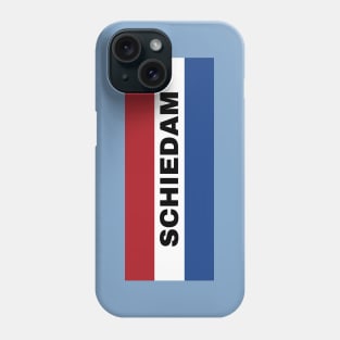 Schiedam City in Dutch Flag Phone Case