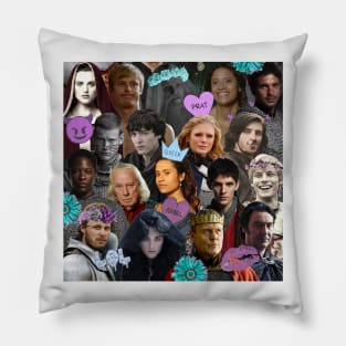 Merlin Collage Pillow