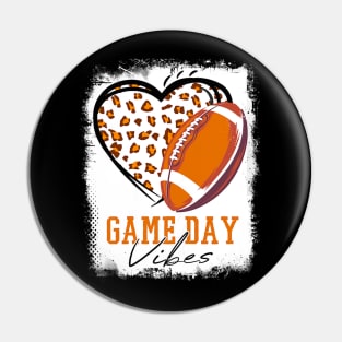 Football Womens Bleached Football Game Day Pin