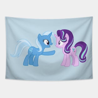 Trixie talking to Starlight Glimmer 1 Tapestry