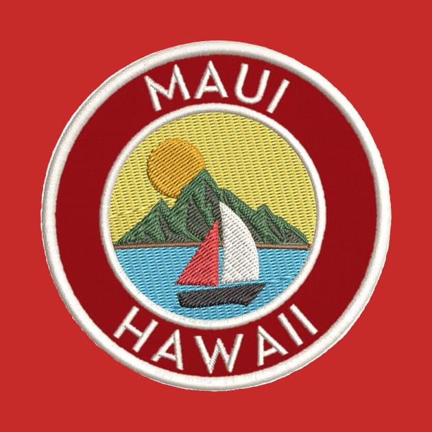 Maui Hawaii Patch by HaleiwaNorthShoreSign