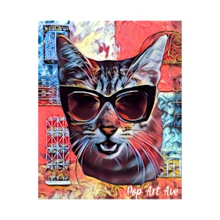 Cool Cat Pop Art Ave T-Shirt