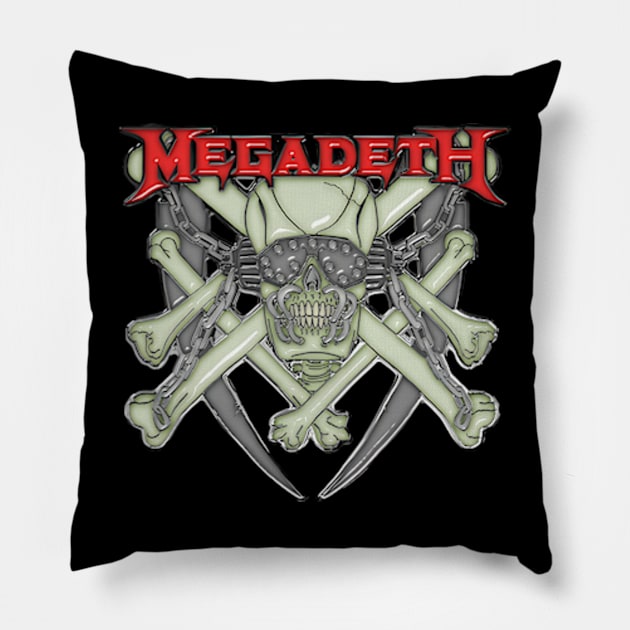 design a name!-megadeth-your-file-must be at least Pillow by Dermot Norma