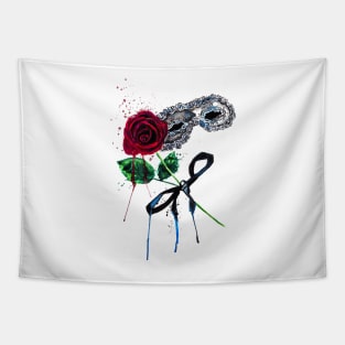 Masquerade and Rose-Phantom of the opera Tapestry