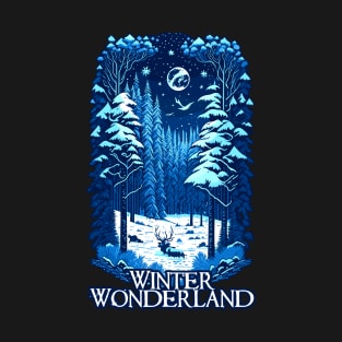 Winter Wonderland In Woods T-Shirt