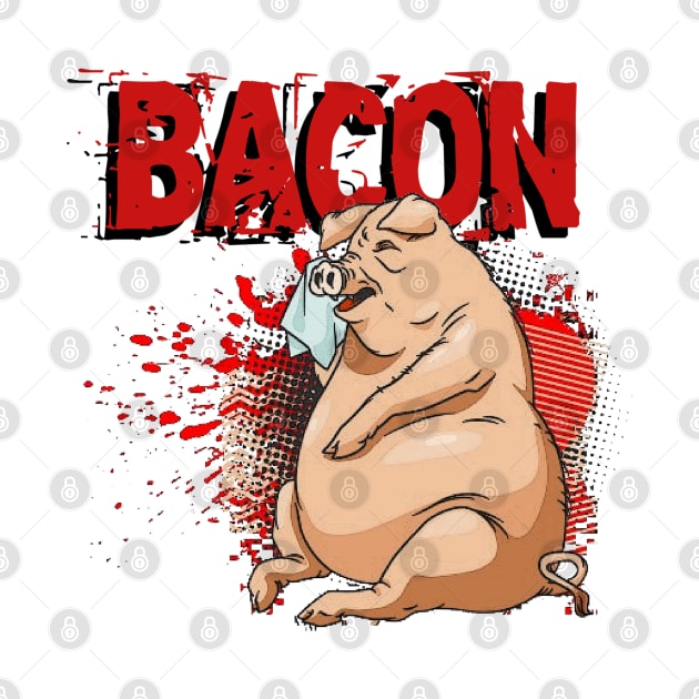 Bacon with Crying Pig by Wilcox PhotoArt