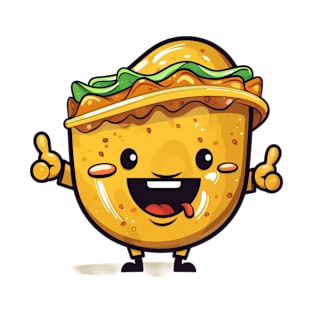 kawaii Taco cehees T-Shirt cute potatofood funny T-Shirt