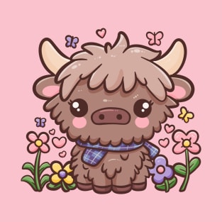 Kawaii Highland Cow T-Shirt