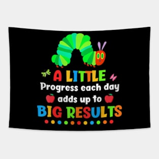 A Little Progress Each Day  Caterpillar Back To School Tapestry