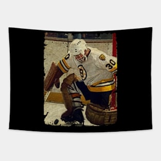 Mike Moffat, 1984 in Boston Bruins (4.38 GAA) Tapestry