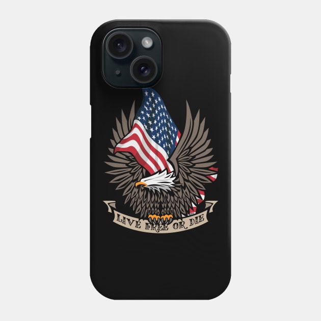 Live Free or Die Phone Case by hobrath