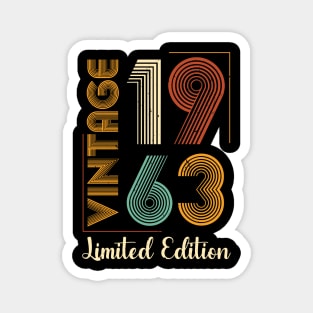 Vintage 1963 Limited Edition 60th Birthday Magnet