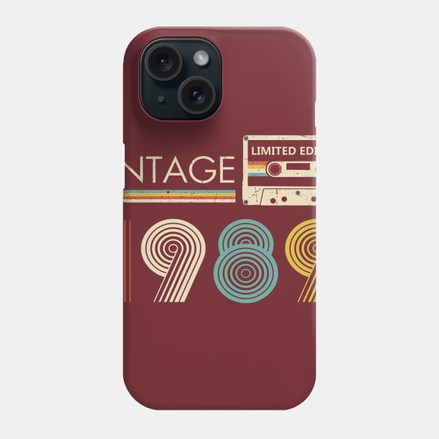 Vintage 1989 Limited Edition Cassette Phone Case by louismcfarland