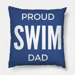 Proud Swim Dad Pillow