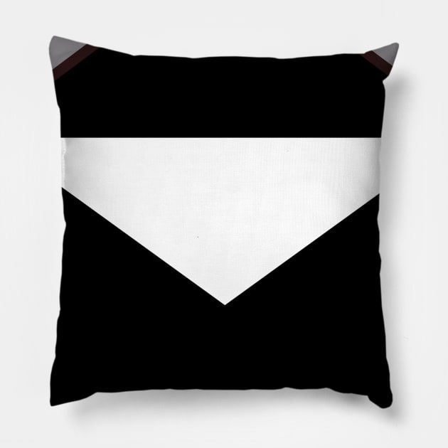 Black envelope Pillow by AraDesign