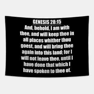 Bible Verse Genesis 28:15 Tapestry