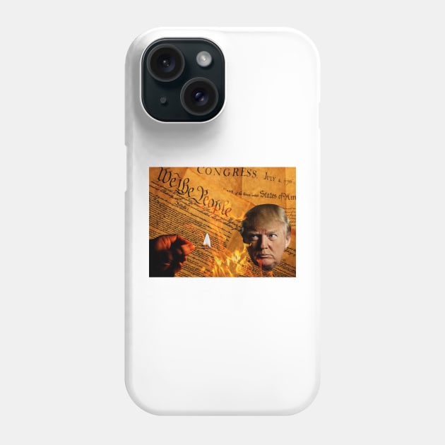 Our Constitution In Flames Phone Case by JimDeFazioPhotography