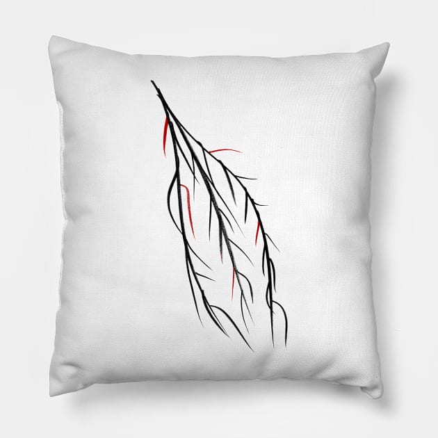 Autumn Willow Pillow by cinema4design