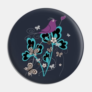 spring is here love bird Pin