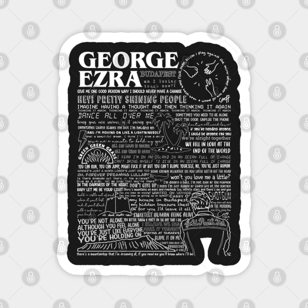 George Mix (white) Magnet by nynkuhhz