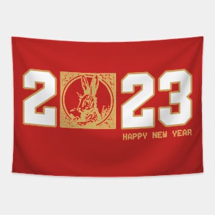 Happy Chinese New Year 2023 Year of the Rabbit Tapestry
