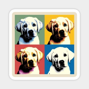 Pop Retro Labrador Retriever Art - Cute Puppy Magnet