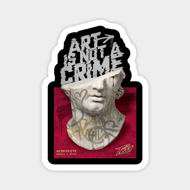 Art is not a crime Magnet by thetyger