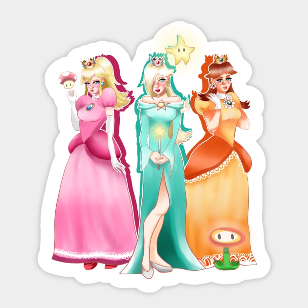 PRINCESS PEACH Vinyl Decal from Super Mario Bros. Choose a -  Portugal