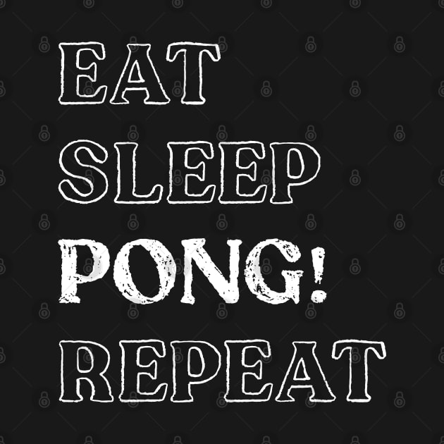 Eat Sleep Pong Repeat! It's Mahjong Time Mahjongg Fans by Teeworthy Designs