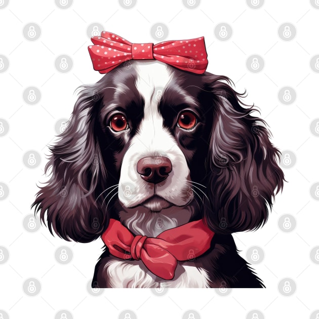 Fancy English Springer Spaniel Dog by Chromatic Fusion Studio