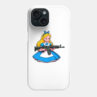 Tactical Wonderland Odyssey Tee: A Unique Twist on Alice's Journey Phone Case