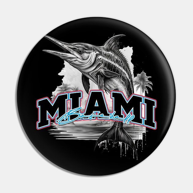 Miami Marlins Logo Pin