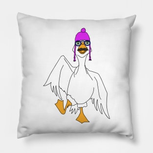 Dancing Goose Cartoon Pillow