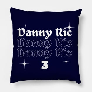 Danny Ric Number 3 F1 Pillow