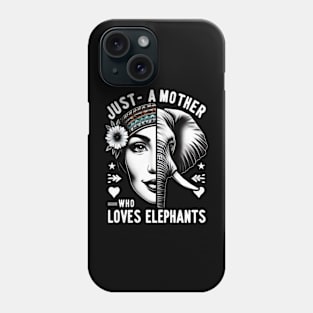 Majestic Elephant-Human Harmony Portrait Phone Case