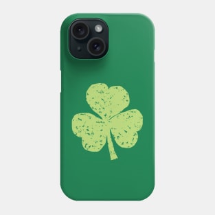 Green Crayon Shamrock for St Patricks Day Phone Case