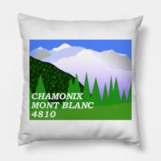 Chamonix Mont Blanc Pillow