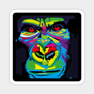 Psychedelic Ape Magnet