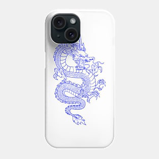 Blue Asian Dragon Phone Case